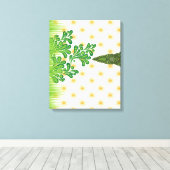 Toile Un motif vert et or visuellement attrayant avec un (Insitu (Plancher de Bois))