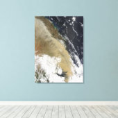 Toile Un mur de poussière tendu du nord du Queensla (Insitu (Plancher de Bois))