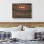 Toile Un nain marron entouré d'un disque tourbillon (Insitu(Chambre))