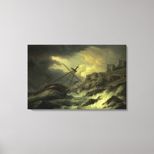 Toile Un naufrage, dit être le "Dutton" (Recto)