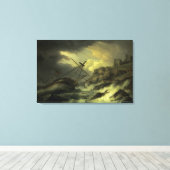 Toile Un naufrage, dit être le "Dutton" (Insitu (Plancher de Bois))