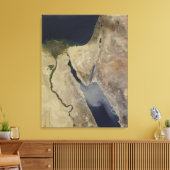 Toile Un nuage de poussière bronzée d'Arabie Saoudite (Insitu(Salon))