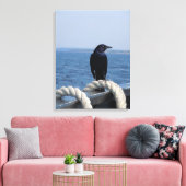 Toile Un oiseau noir sur le ferry (Insitu(Salon))