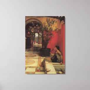 Toile Un Oleander par Alma Tadema, Fleurs Vintage