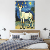 Toile un Oryx dans une nuit étoilée (Insitu(Chambre))