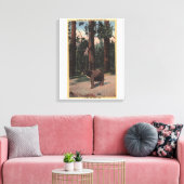 Toile Un ours Brown dans les bois (Insitu(Salon))