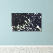 Toile Un panache volcanique de la caldera Rabaul (Insitu (Plancher de Bois))