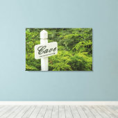 Toile Un panneau indiquant la cave à vin (Cave) à (Insitu (Plancher de Bois))