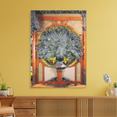 Toile Un paon du panneau central d'une fresque (Insitu(Salon))