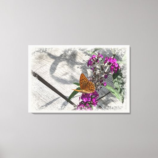 Toile Un papillon jaune (Recto)