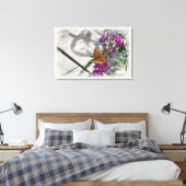 Toile Un papillon jaune (Insitu(Chambre))