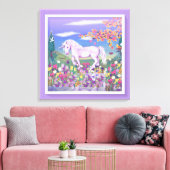 Toile Un paradis mauve (Insitu(Salon))