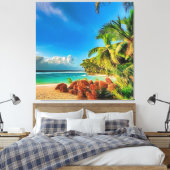 Toile Un paradis tropical. (Insitu(Chambre))