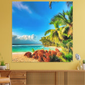 Toile Un paradis tropical. (Insitu(Salon))