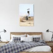 Toile Un pararescueman descend dans la zone (Insitu(Chambre))