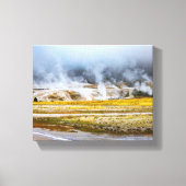Toile Un paysage de Geyser de Yellowstone (Recto)