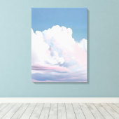 Toile Un paysage de nuages roses (Insitu (Plancher de Bois))