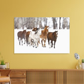 Toile Un paysage hivernal de course (Insitu(Salon))