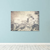 Toile Un paysage rocheux (gravure) (Insitu (Plancher de Bois))