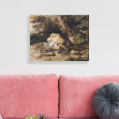 Toile Un paysage vallonné avec des figures approchant un (Insitu(Salon))