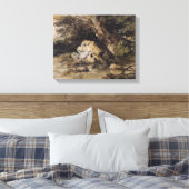 Toile Un paysage vallonné avec des figures approchant un (Insitu(Chambre))