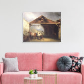 Toile Un paysan chaussant un cheval (Insitu(Salon))