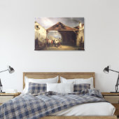 Toile Un paysan chaussant un cheval (Insitu(Chambre))