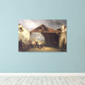 Toile Un paysan chaussant un cheval (Insitu (Plancher de Bois))
