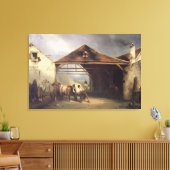 Toile Un paysan chaussant un cheval (Insitu(Salon))