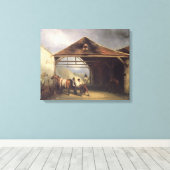 Toile Un paysan chaussant un cheval (Insitu (Plancher de Bois))