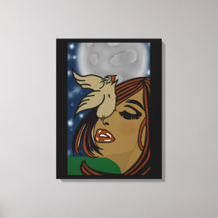 Toile Un Petit Oiseau M'A Dit Canvas Imprimer