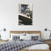 Toile Un policier militaire utilise une balle de brèche (Insitu(Chambre))