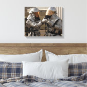 Toile Un pompier irakien (Insitu(Chambre))