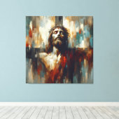 Toile Un portrait de l'endurance de Jésus-Christ (Insitu (Plancher de Bois))