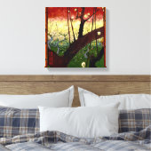 Toile Un prunier en fleurs après Hiroshige par Van Gogh (Insitu(Chambre))