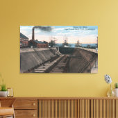 Toile Un quai sec vide, chantier naval de la Marine (Insitu(Salon))