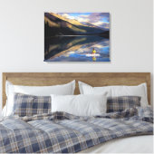 Toile Un rameur sur le lac Banff au Canada (MR) (Insitu(Chambre))