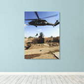 Toile Un rappels pararescueman d'un HH-60 2 (Insitu (Plancher de Bois))