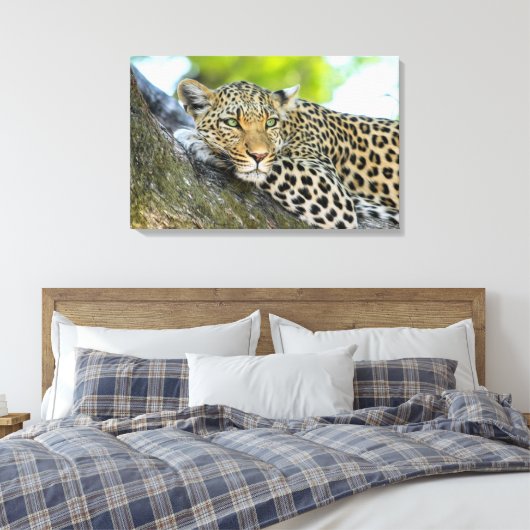 Toile Un regard de léopard (Insitu(Chambre))