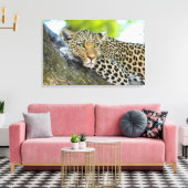 Toile Un regard de léopard (Insitu(Salon))