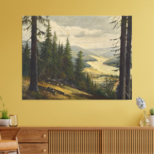 Toile Un regard sur la Forêt-Noire - Karl Julius Wilhelm