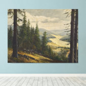 Toile Un regard sur la Forêt-Noire - Karl Julius Wilhelm (Insitu (Plancher de Bois))