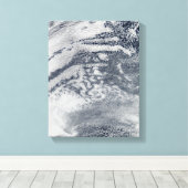 Toile Un réseau de nuages sur l'océan Pacifique (Insitu (Plancher de Bois))