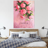 Toile Un rêve personnalisé dans les tons roses (Insitu(Chambre))