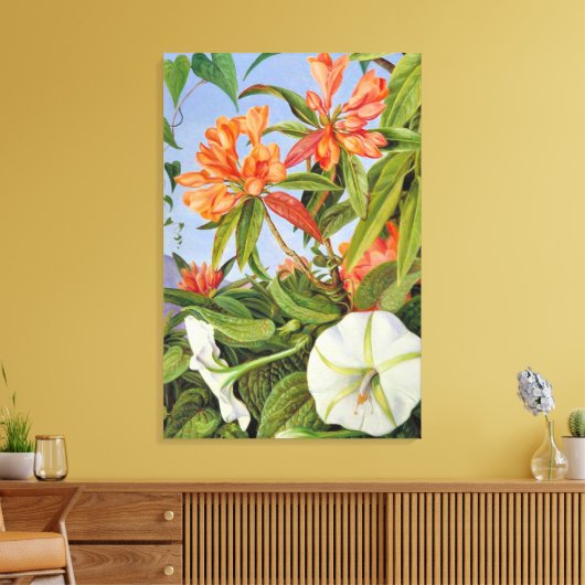 Toile Un Rhododendrum et Ipomoea de Java (Insitu(Salon))