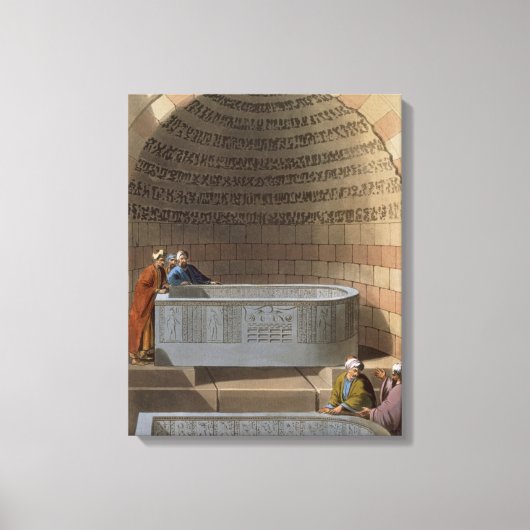 Toile Un Sarcophage antique de Basaltes, appelé Lov (Recto)