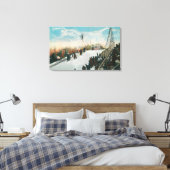 Toile Un saut de tournoi de ski (Insitu(Chambre))