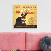 Toile Un Schnauzer Miniature Amoureux Fait De Notre Mais (Insitu(Salon))