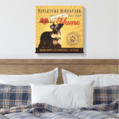 Toile Un Schnauzer Miniature Amoureux Fait De Notre Mais (Insitu(Chambre))