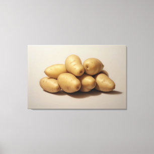 Toile Un seau de pommes de terre